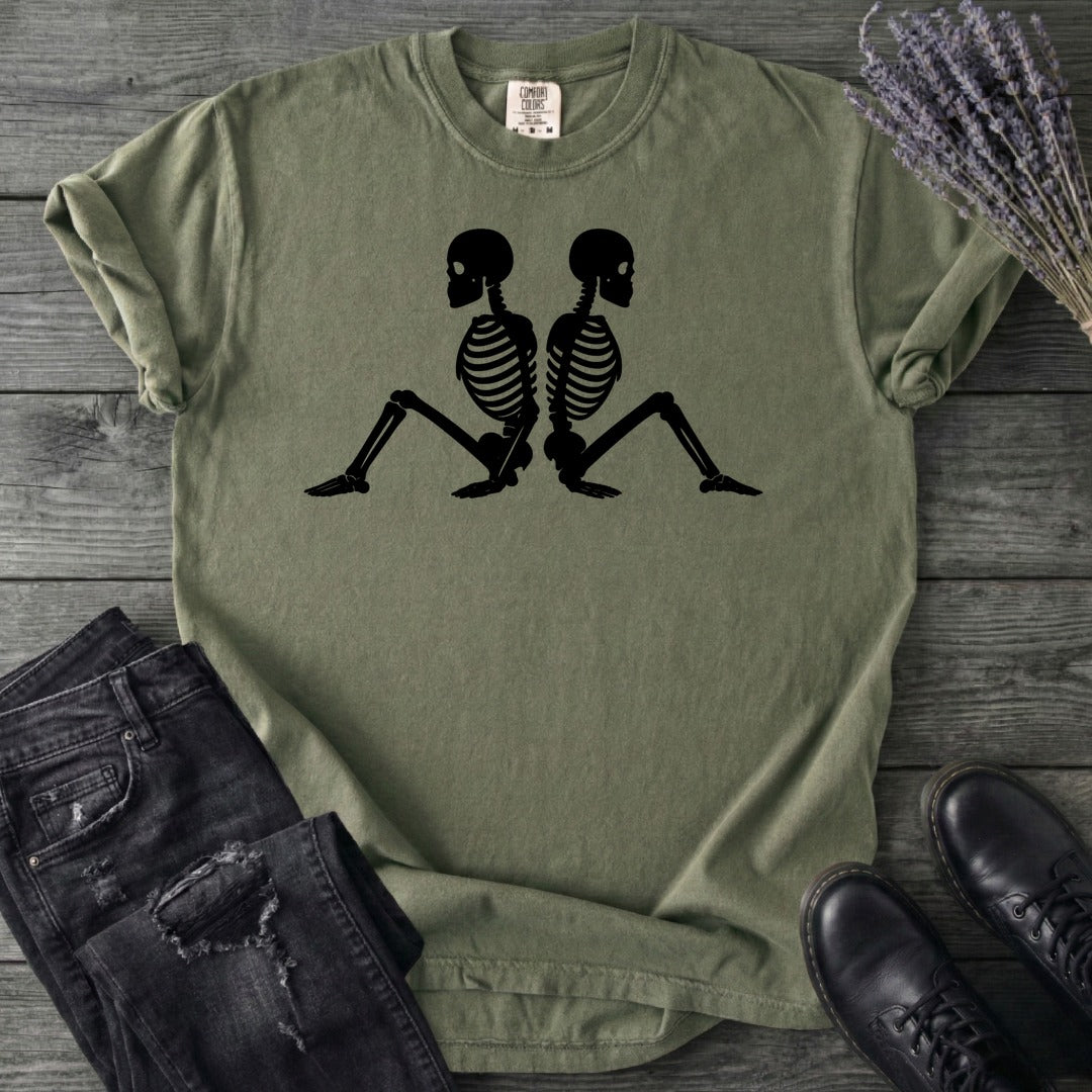 Back To Back Skeletons T-Shirt