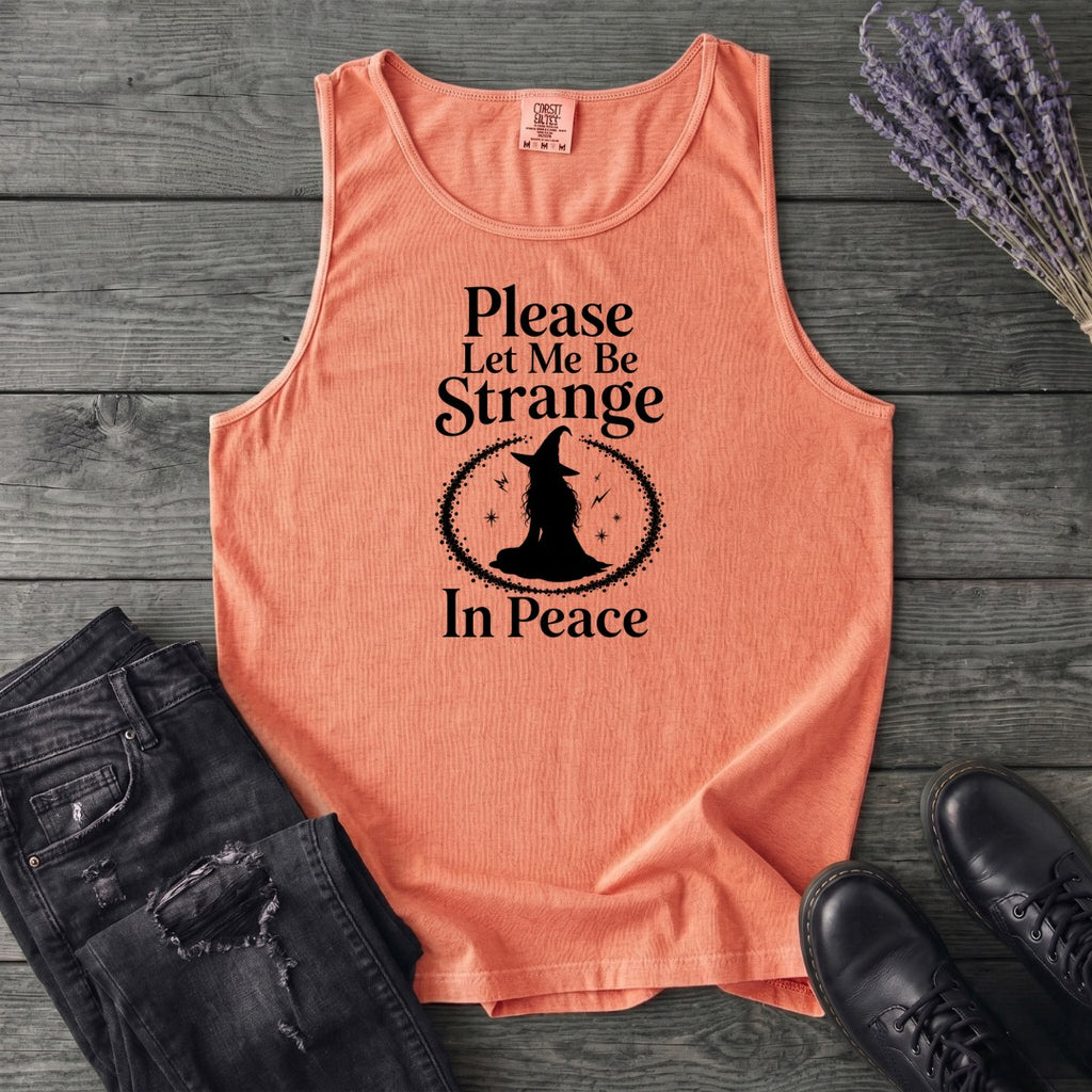 Please Let Me Be Strange In Peace Tank Top