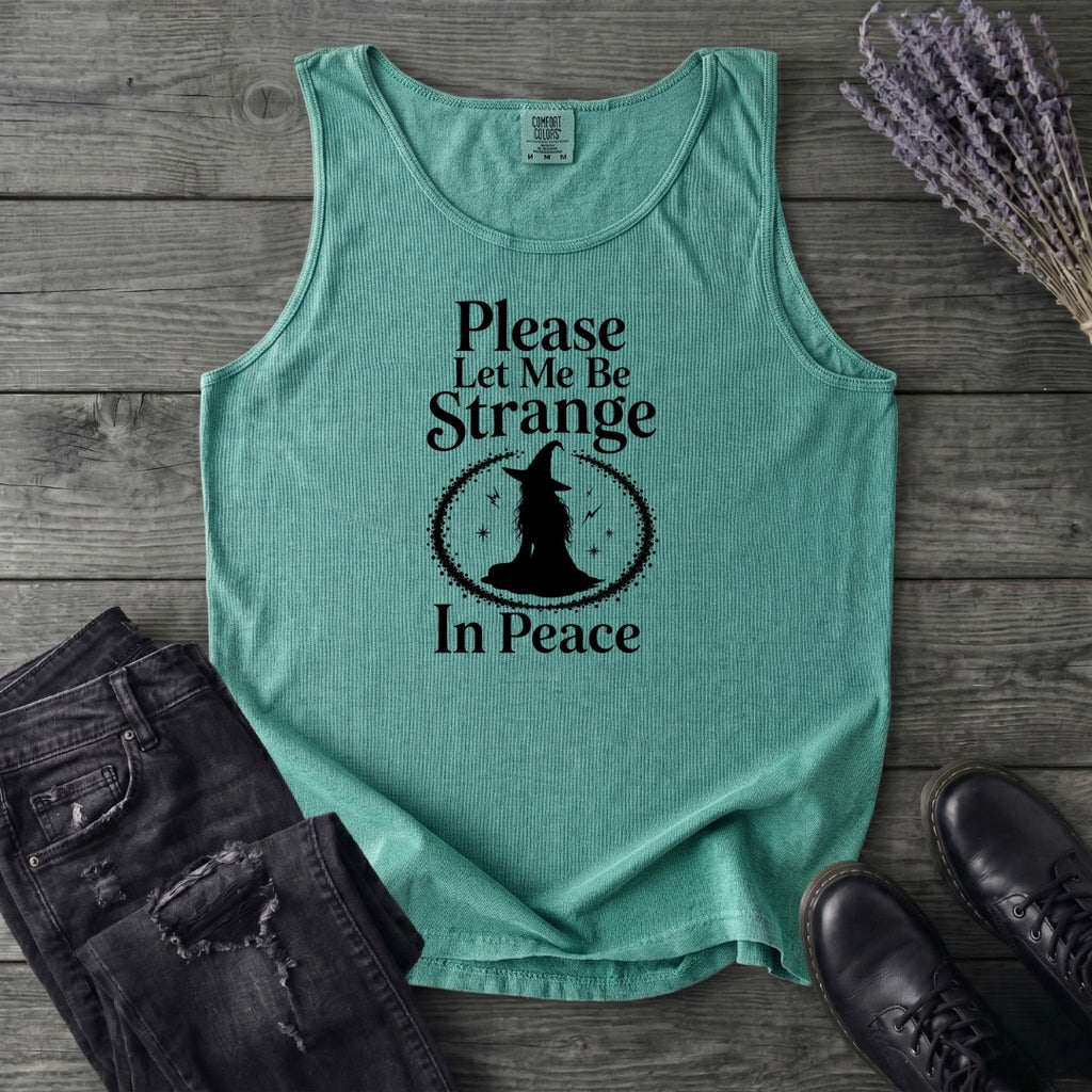 Please Let Me Be Strange In Peace Tank Top