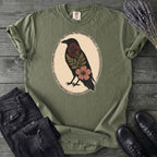 Pressed Flower Crow T-Shirt