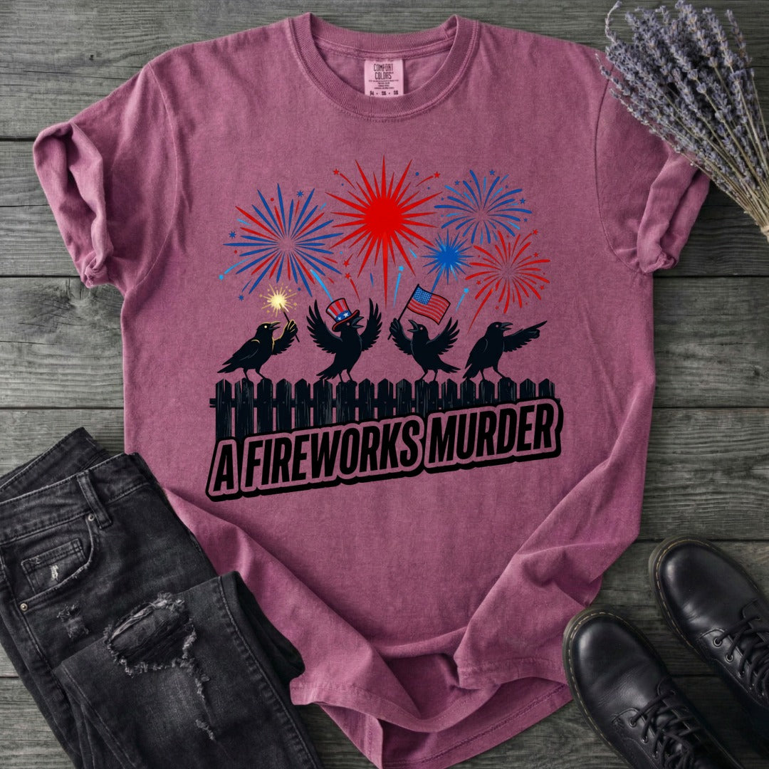 A Fireworks Murder T-Shirt