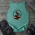 Knowledge Is A Dangerous Thing Raven And Books Tank Top