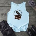 Knowledge Is A Dangerous Thing Raven And Books Tank Top
