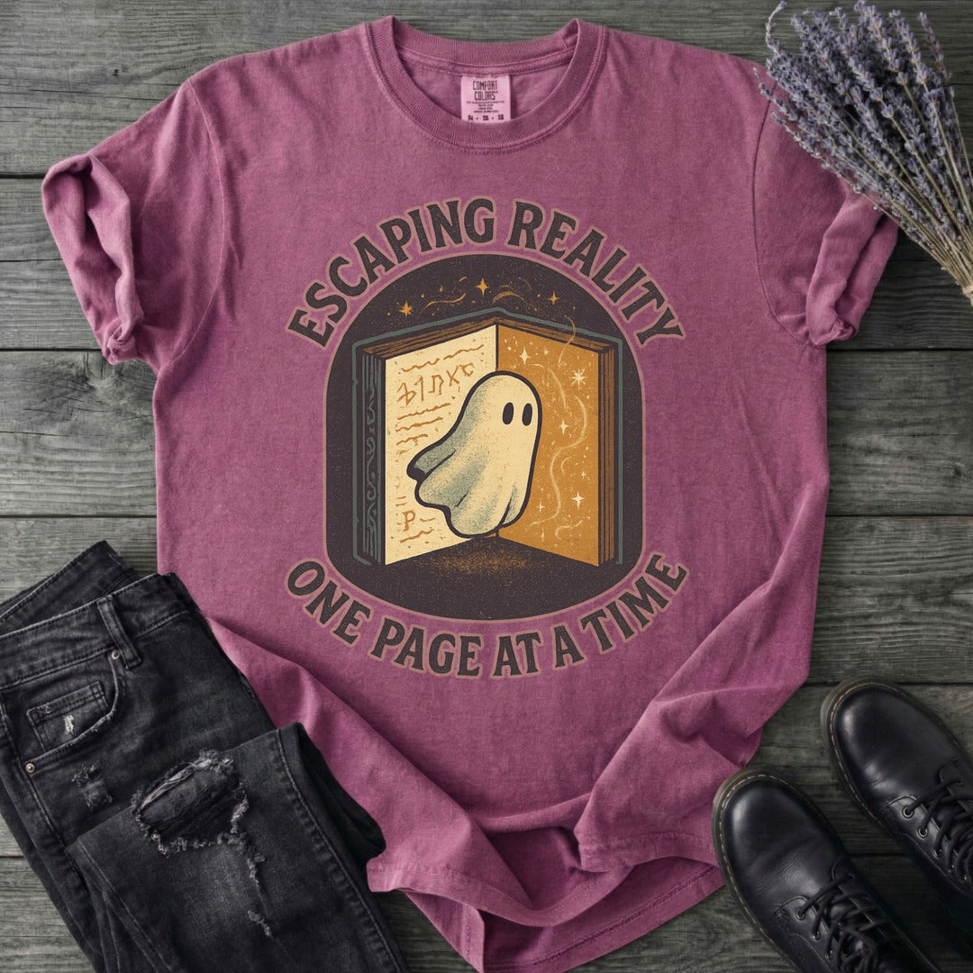 Escaping Reality One Page At A Time T-Shirt