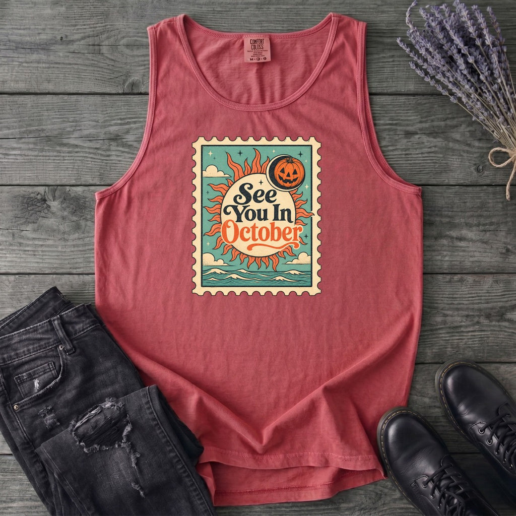 See You In October Tank Top