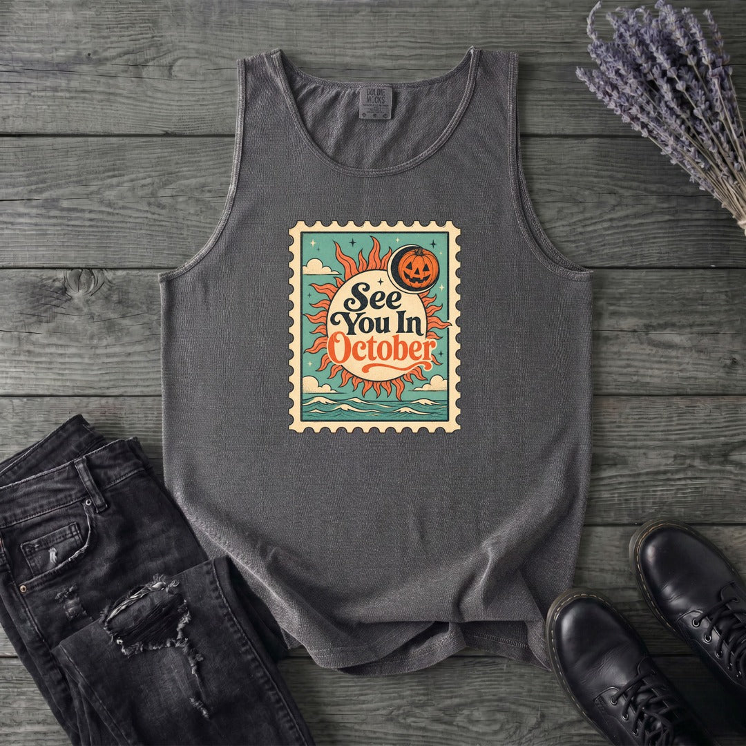 See You In October Tank Top