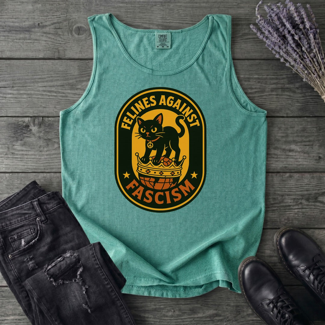 Felines Against Fascism Tank Top