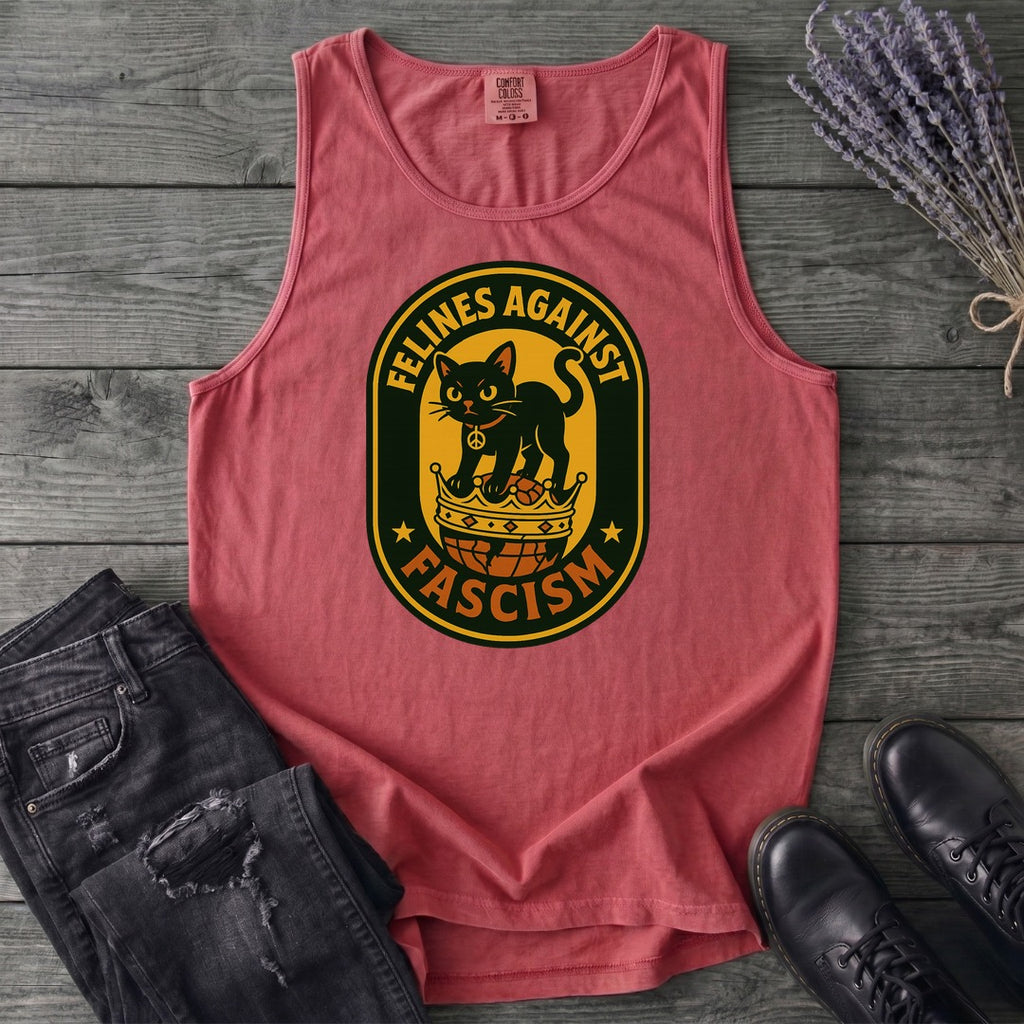 Felines Against Fascism Tank Top