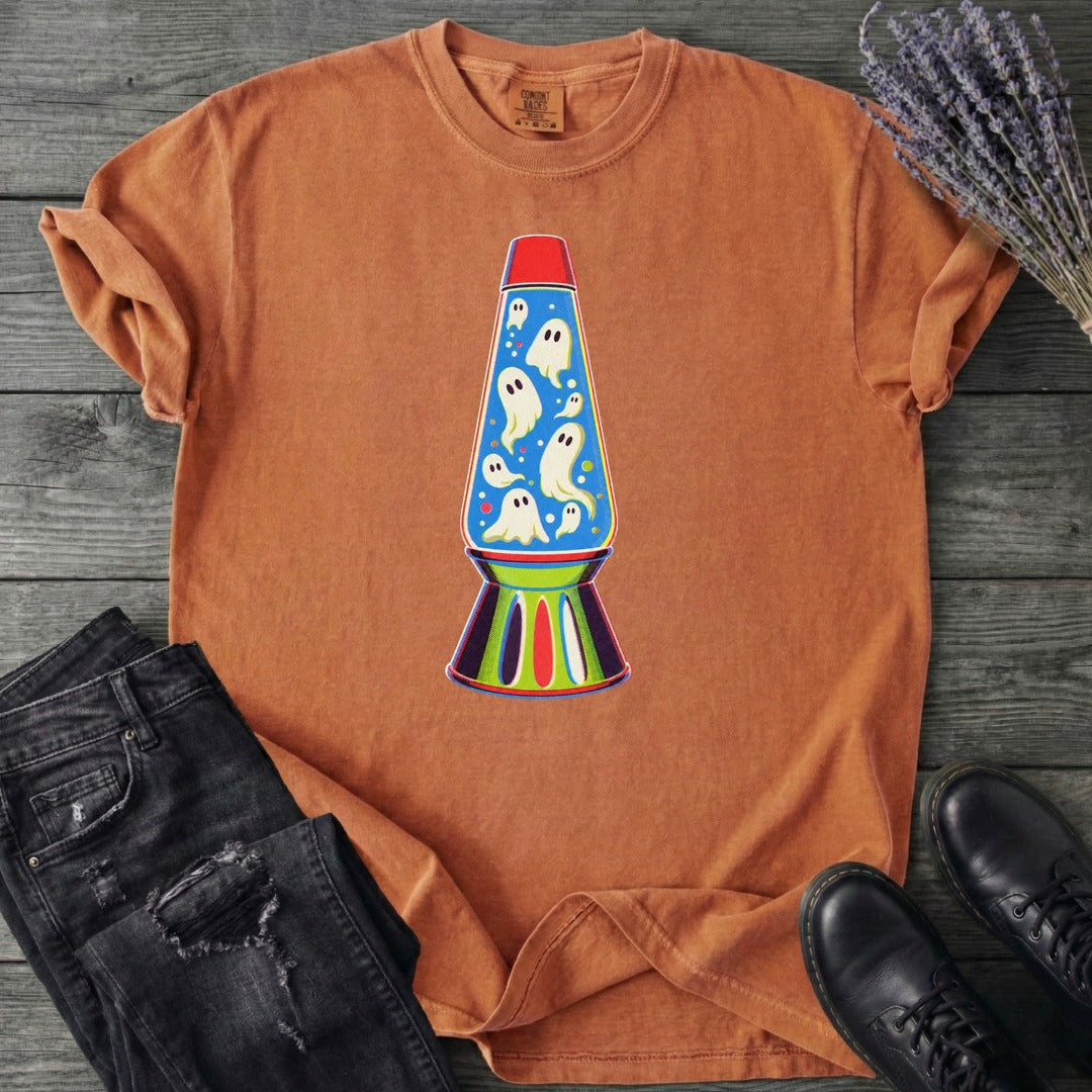 Groovy Ghost Glow Lamp T-Shirt