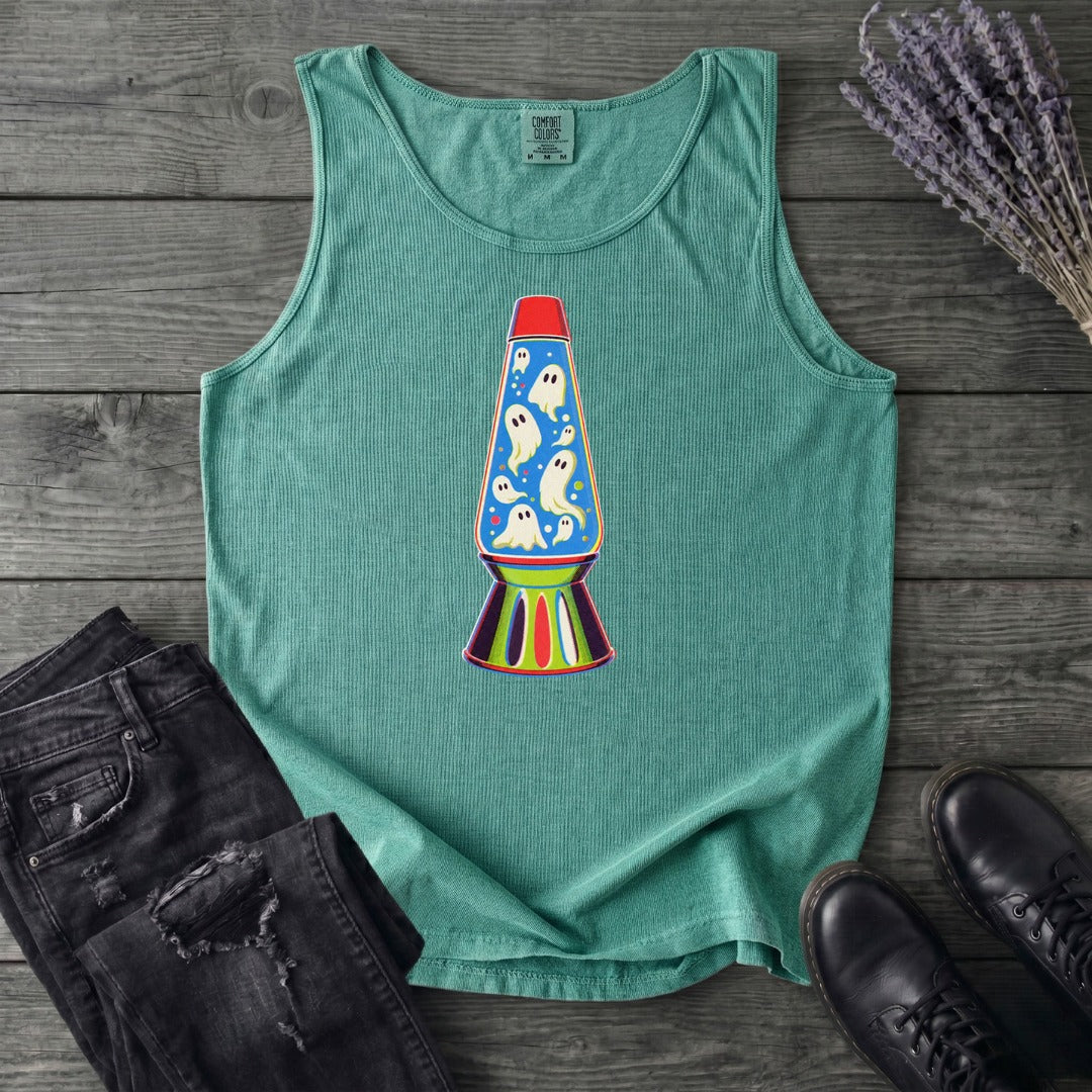 Groovy Ghost Glow Lamp Tank Top