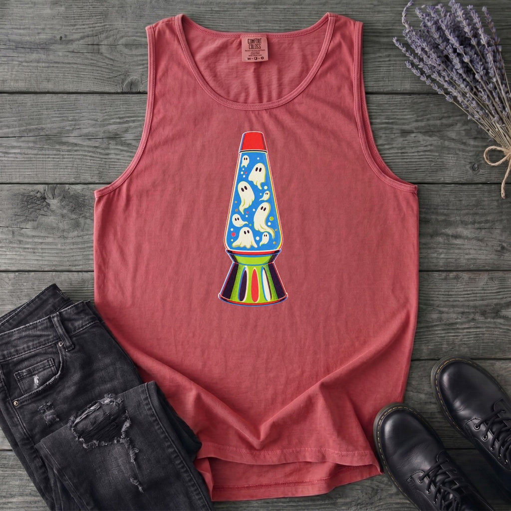 Groovy Ghost Glow Lamp Tank Top