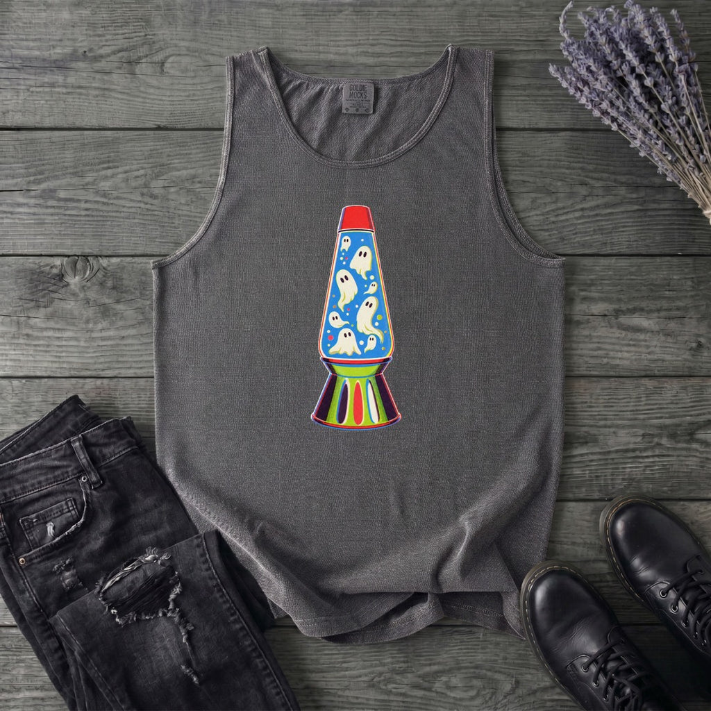 Groovy Ghost Glow Lamp Tank Top