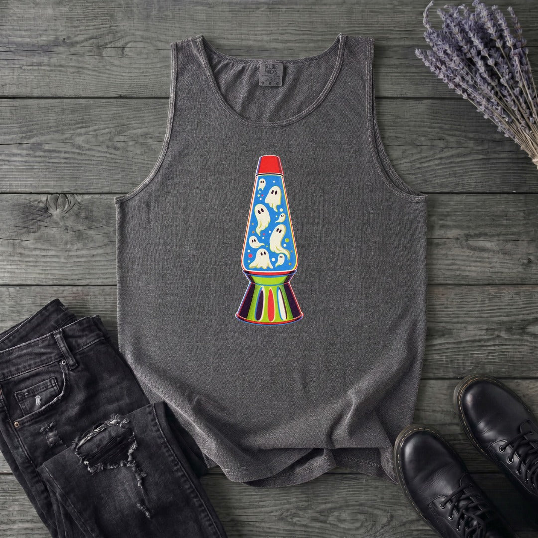Groovy Ghost Glow Lamp Tank Top
