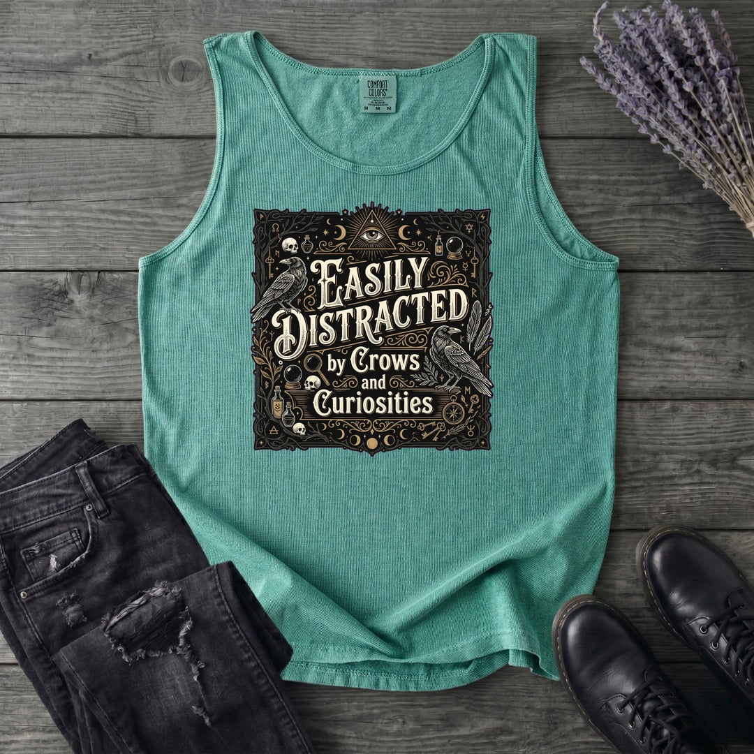 Easily Distracted By Crows and Curiosities Tank Top