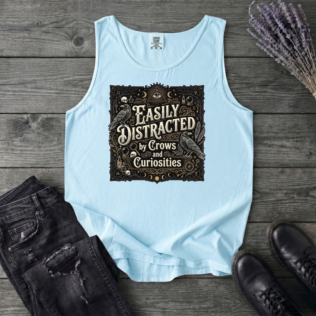 Easily Distracted By Crows and Curiosities Tank Top