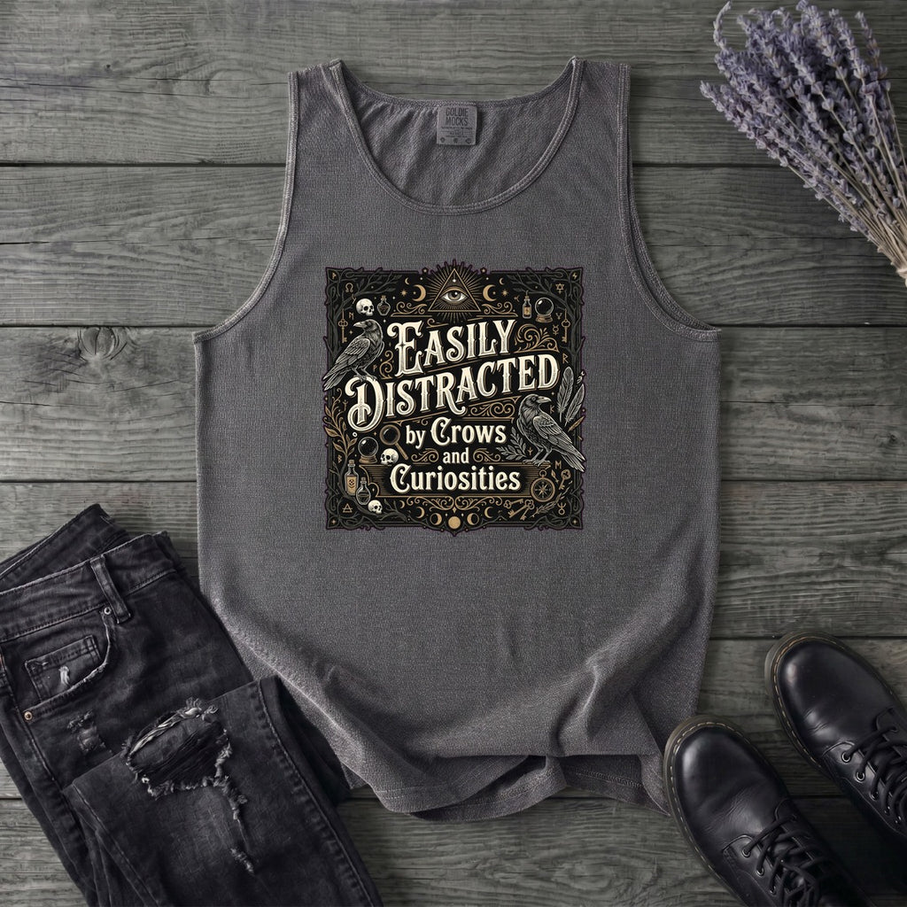 Easily Distracted By Crows and Curiosities Tank Top