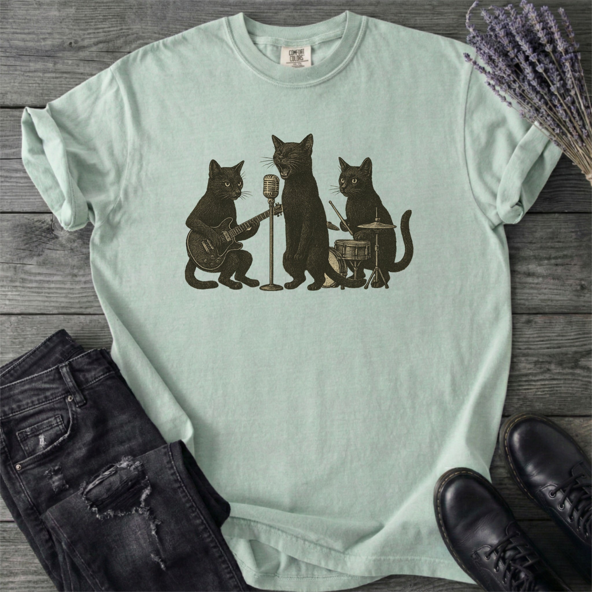 Cat Band T-Shirt