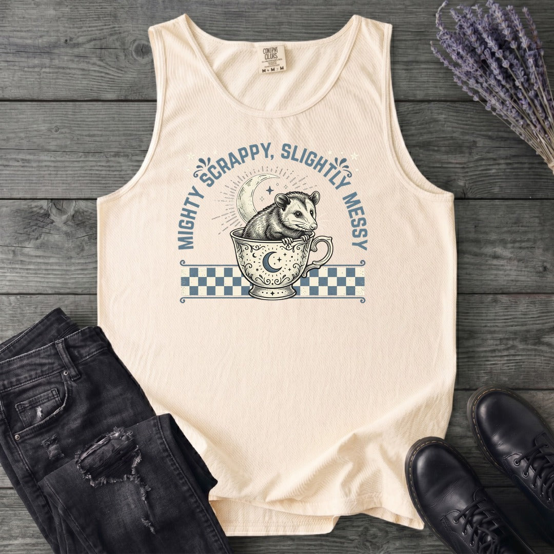 Might Scrappy Slightly Messy Tank Top