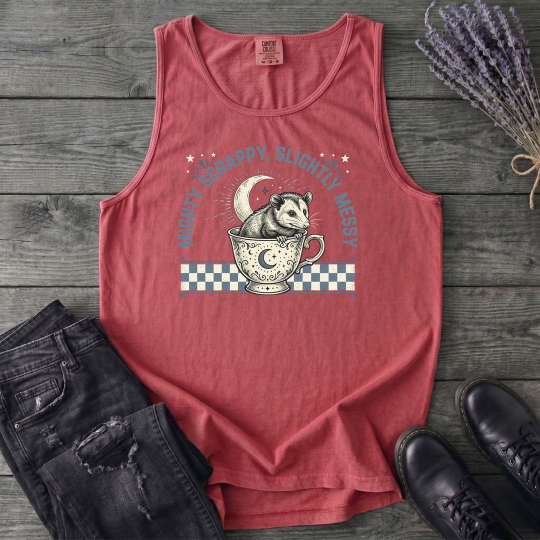 Might Scrappy Slightly Messy Tank Top
