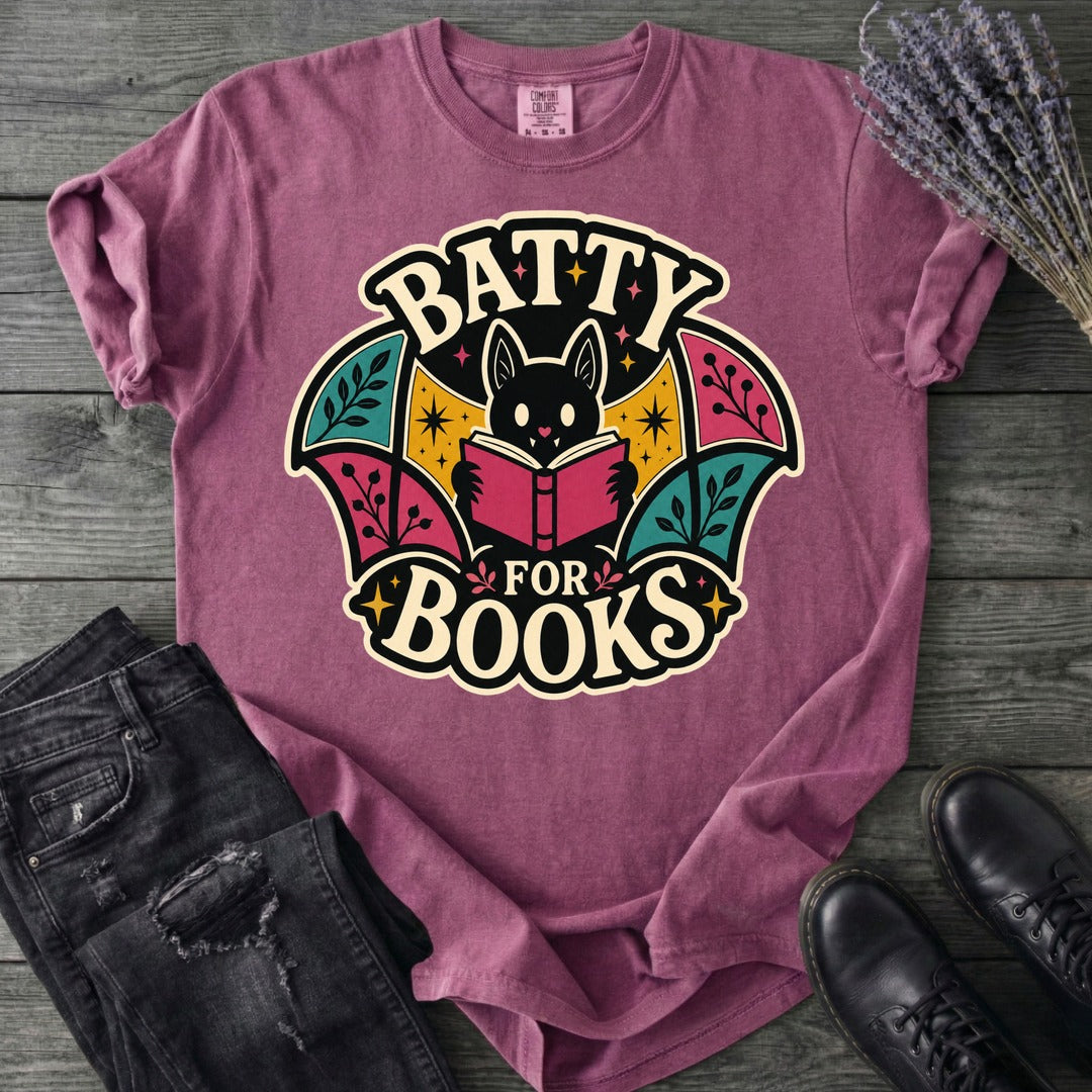 Batty For Books T-Shirt