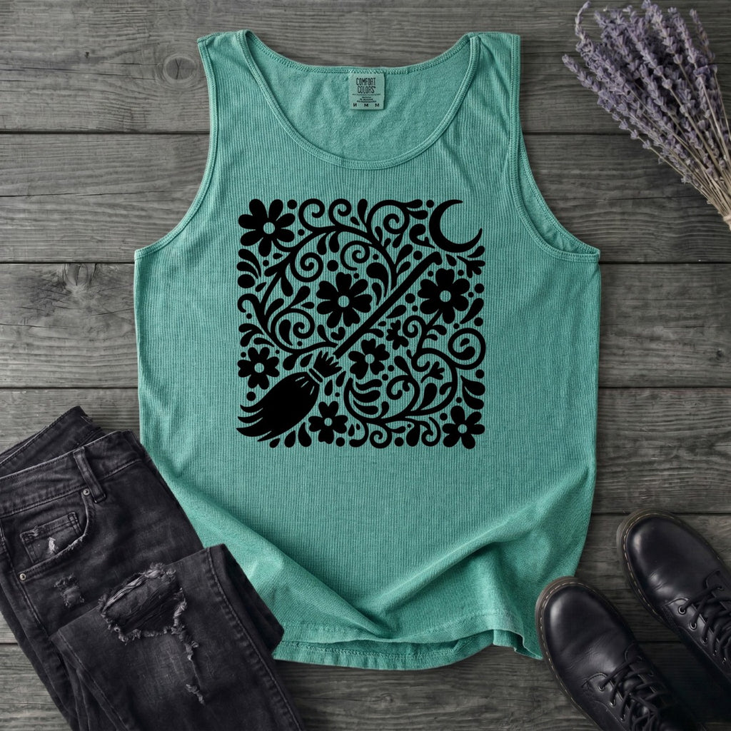 Witch's Broom Floral Tank Top
