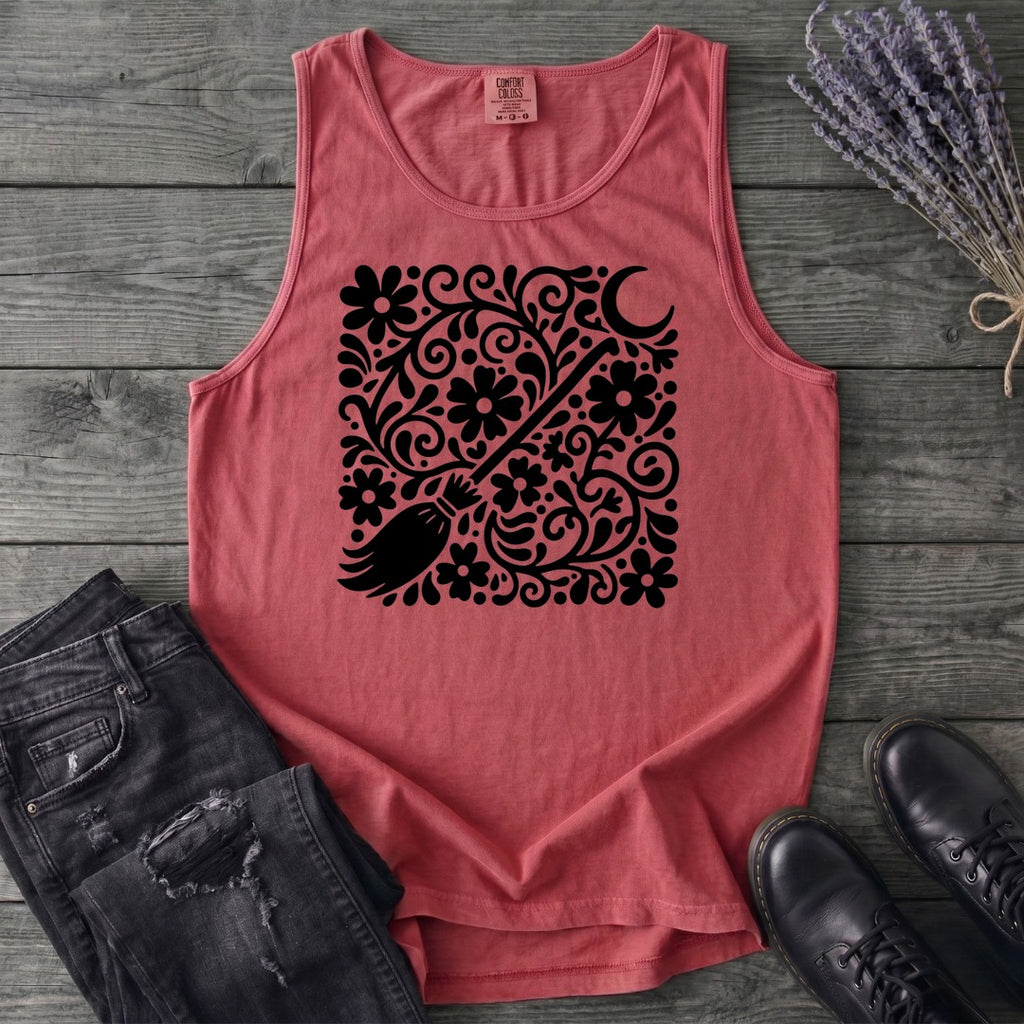 Witch's Broom Floral Tank Top
