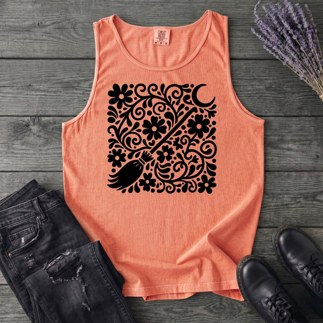 Witch's Broom Floral Tank Top