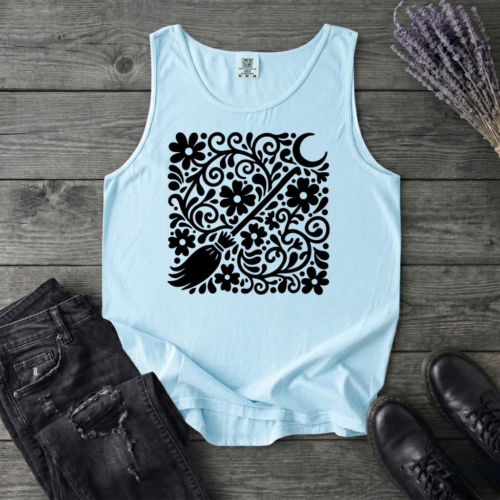 Witch's Broom Floral Tank Top