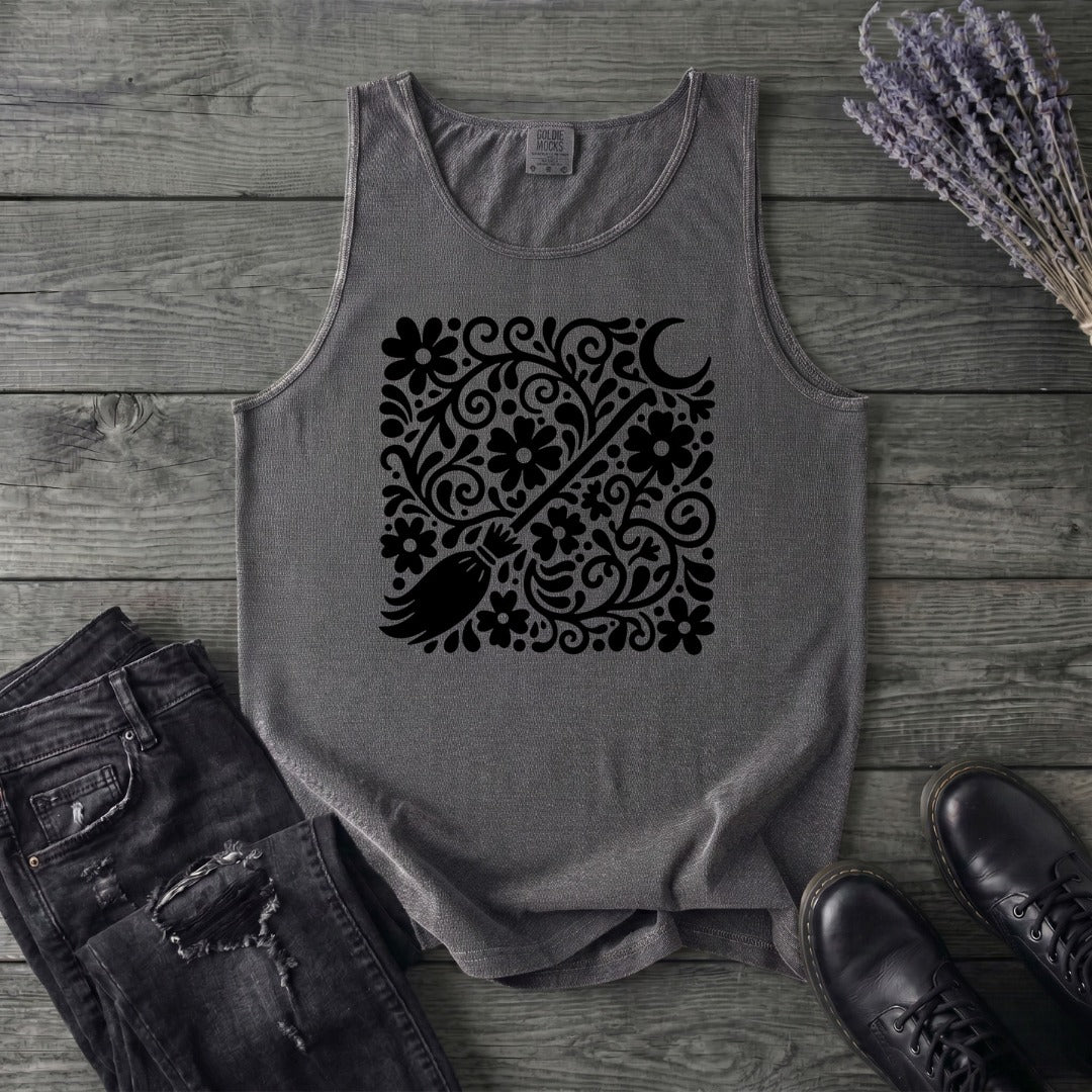 Witch's Broom Floral Tank Top