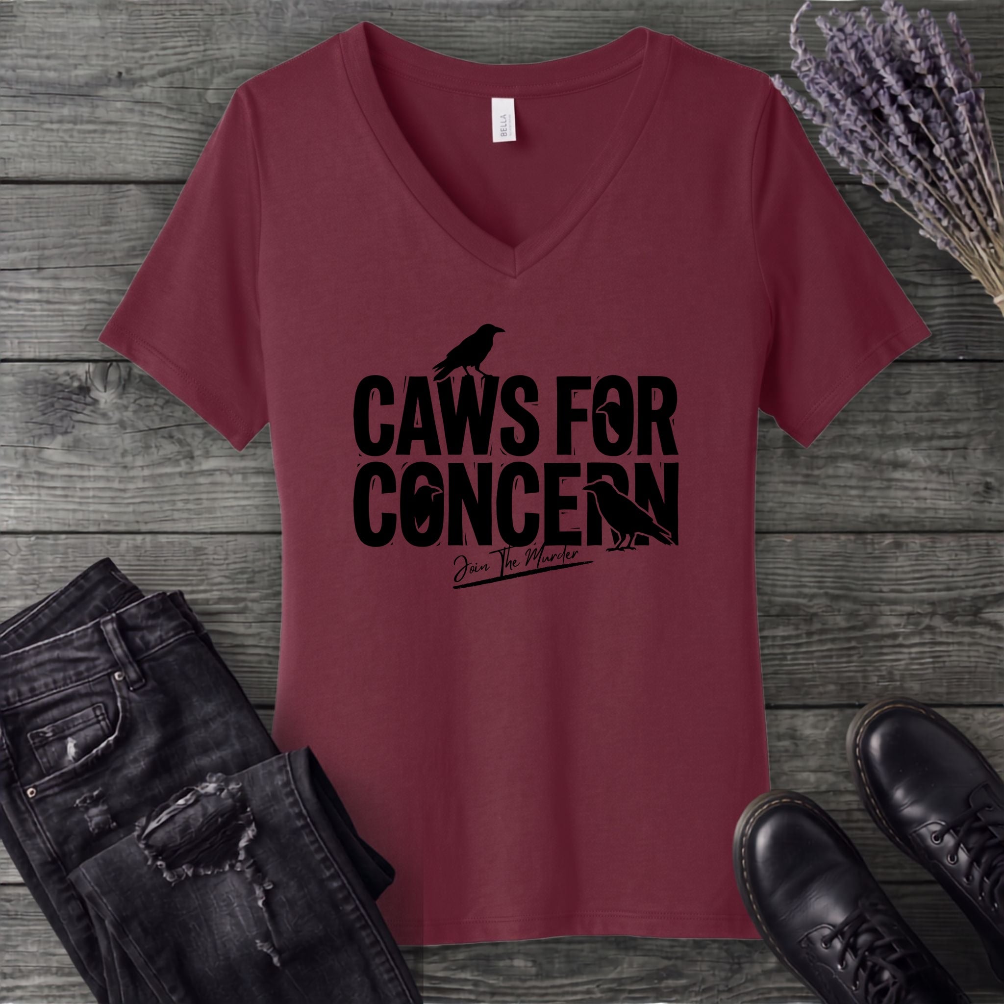 Caws For Concern V-Neck T-Shirt