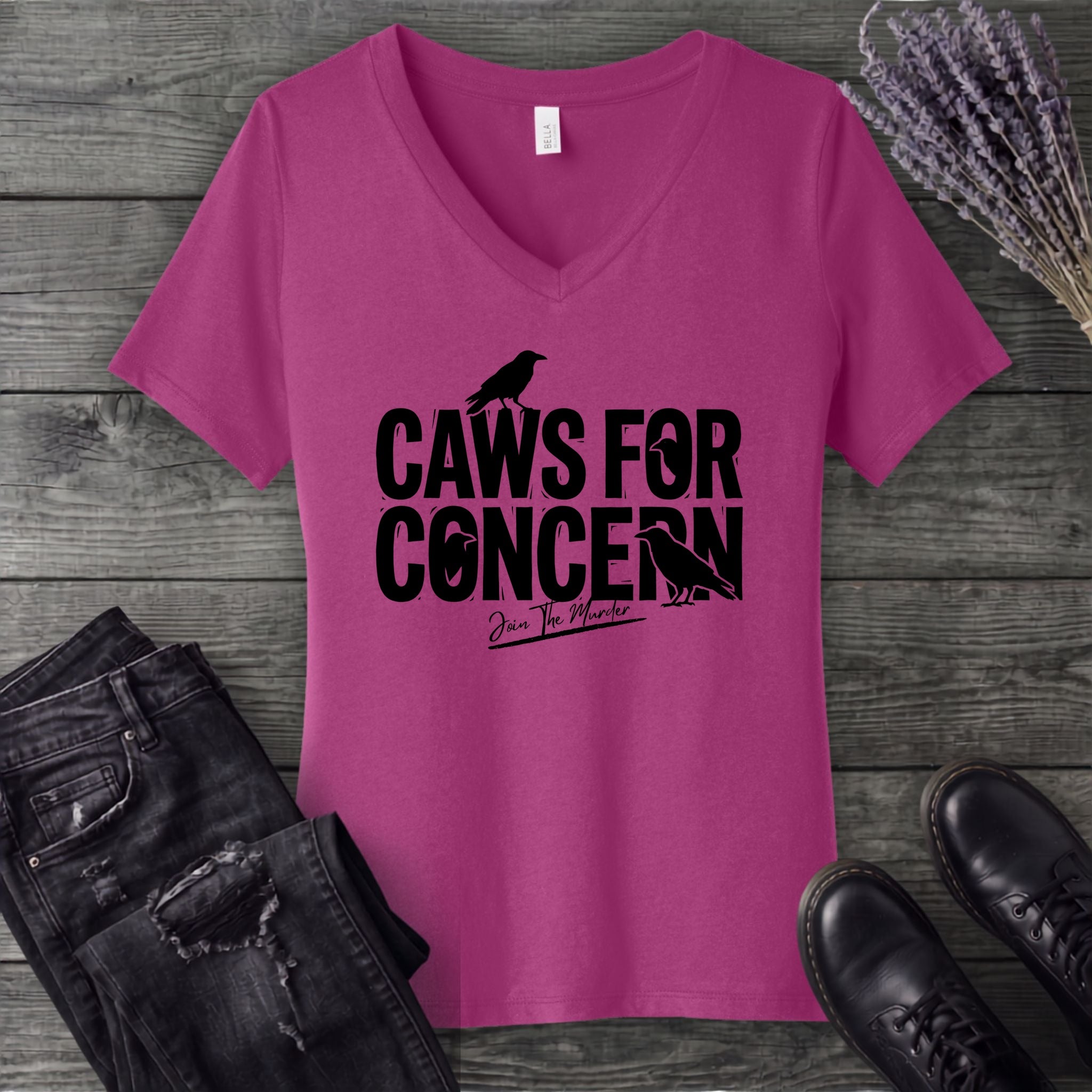 Caws For Concern V-Neck T-Shirt