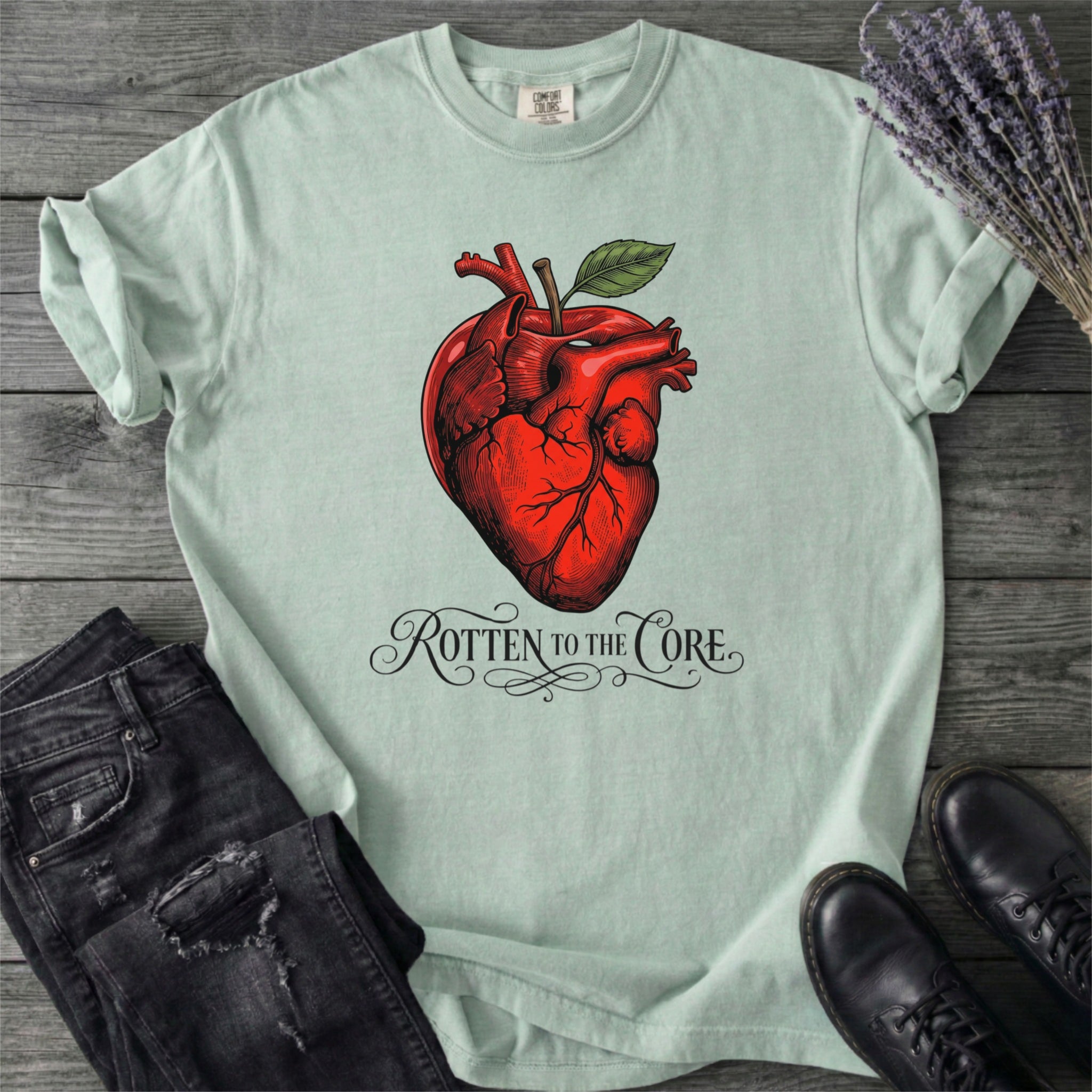 Rotten To The Core Anatomical Apple T-Shirt