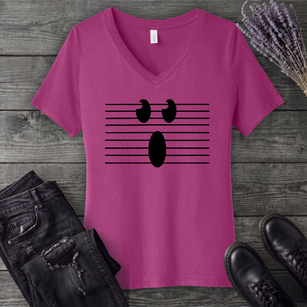 Minimal Ghost V-Neck T-Shirt
