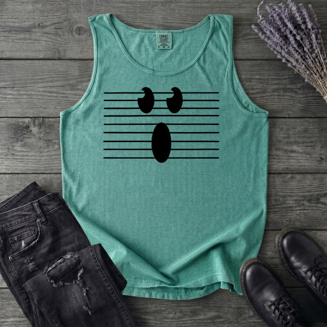 Minimal Ghost Tank Top