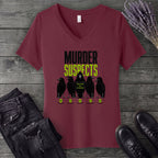 Murder Suspects V-Neck T-Shirt