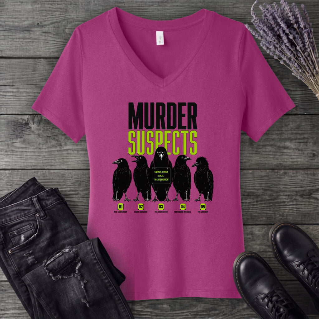 Murder Suspects V-Neck T-Shirt