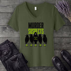 Murder Suspects V-Neck T-Shirt