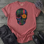 Bright Plaid Skull T-Shirt