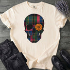 Bright Plaid Skull T-Shirt
