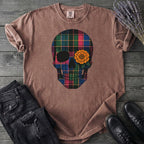 Bright Plaid Skull T-Shirt
