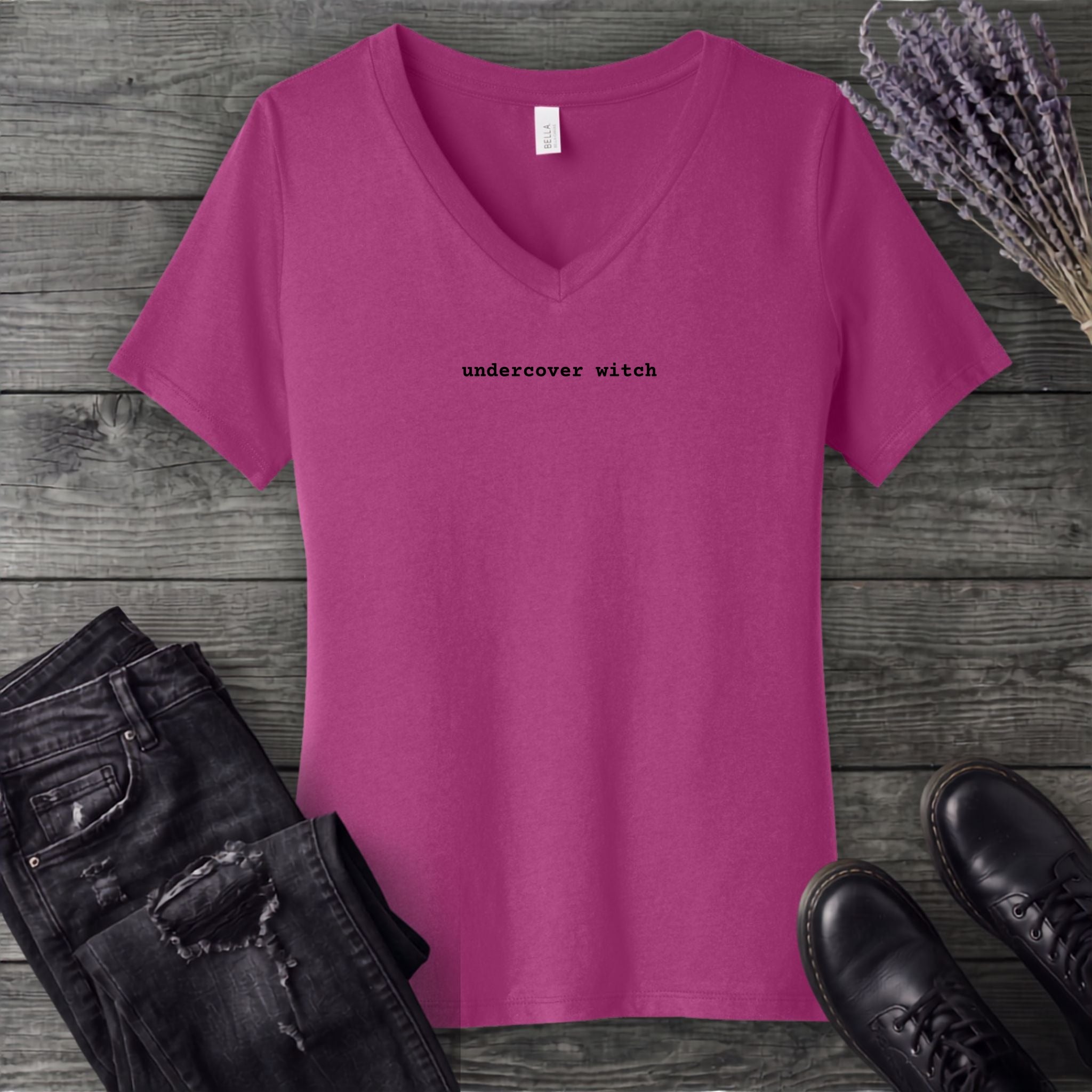 Undercover Witch V-Neck T-Shirt