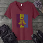 Ghost Stripes V-Neck T-Shirt