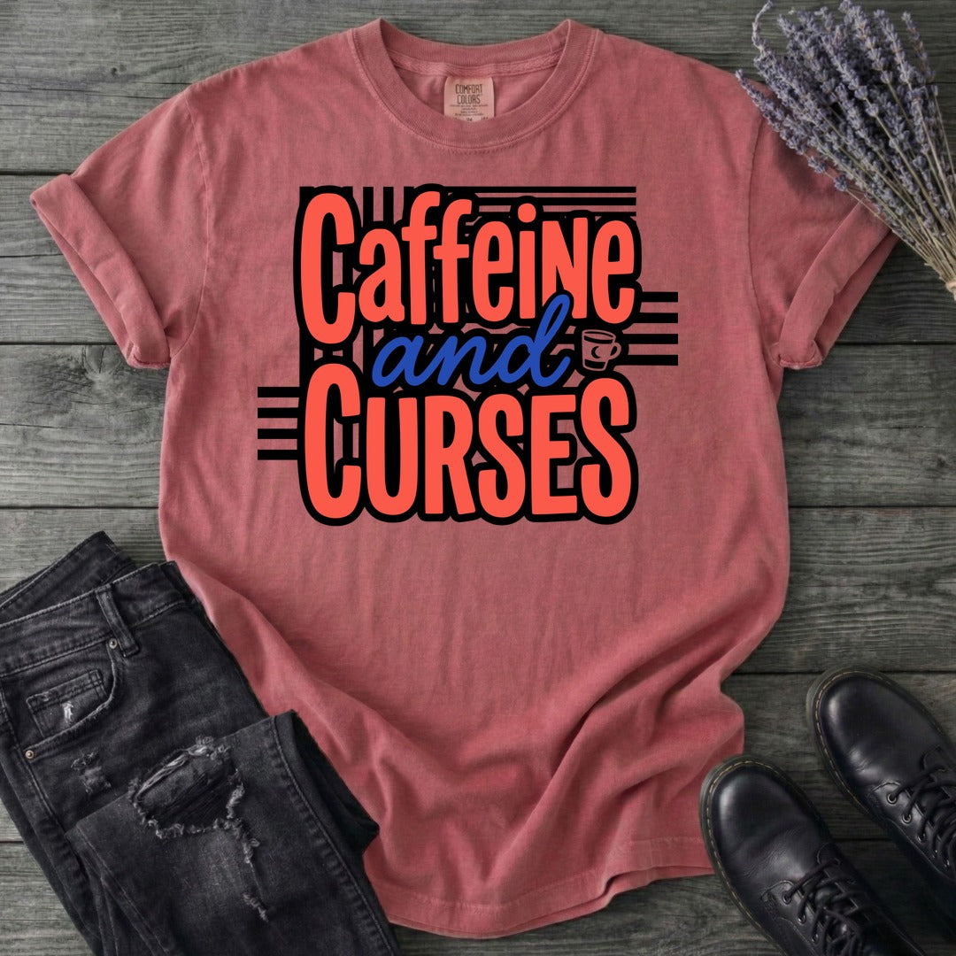 Caffeine And Curses T-Shirt