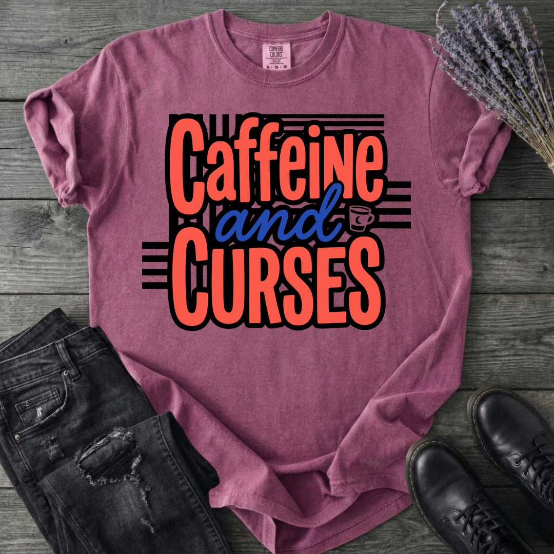 Caffeine And Curses T-Shirt