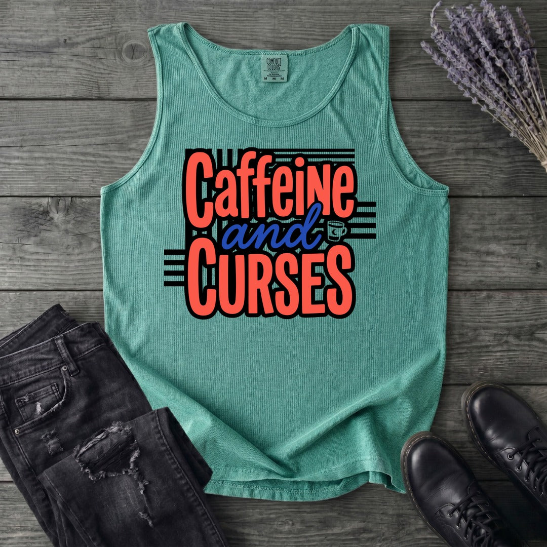 Caffeine And Curses Tank Top
