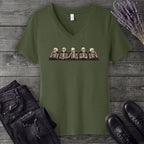 Skeletal Audience V-Neck T-Shirt