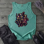 Textured Dancing Skeletons Tank Top