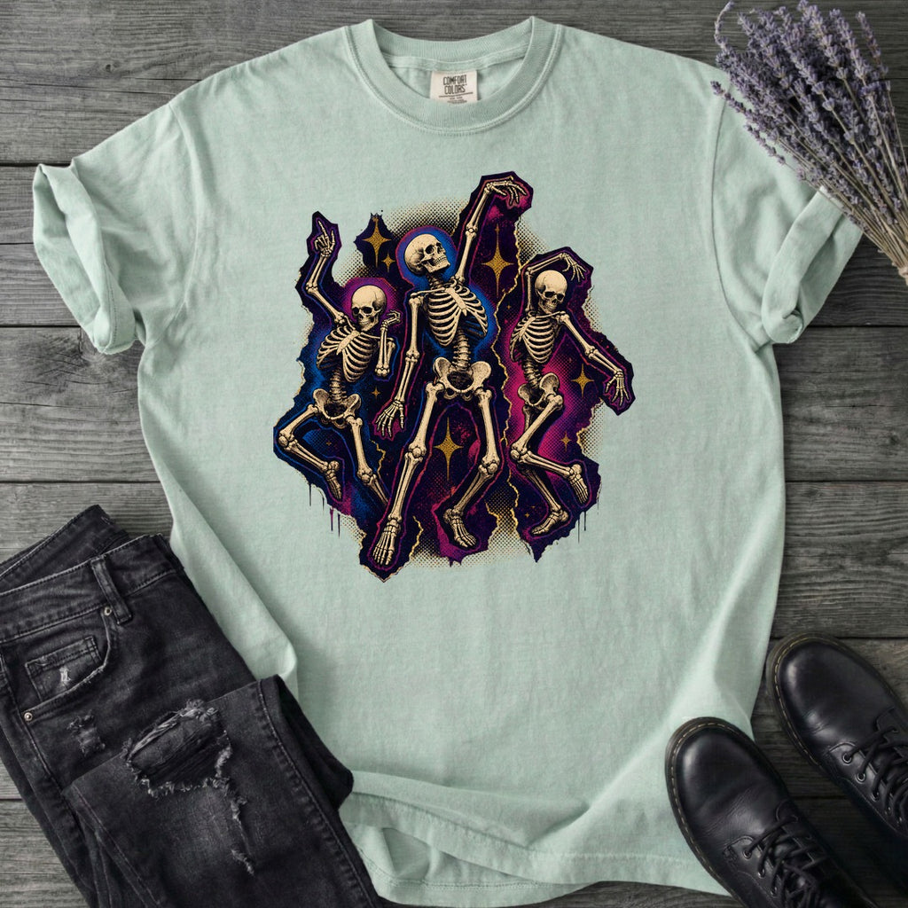 Textured Dancing Skeletons T-Shirt
