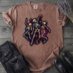 Textured Dancing Skeletons T-Shirt