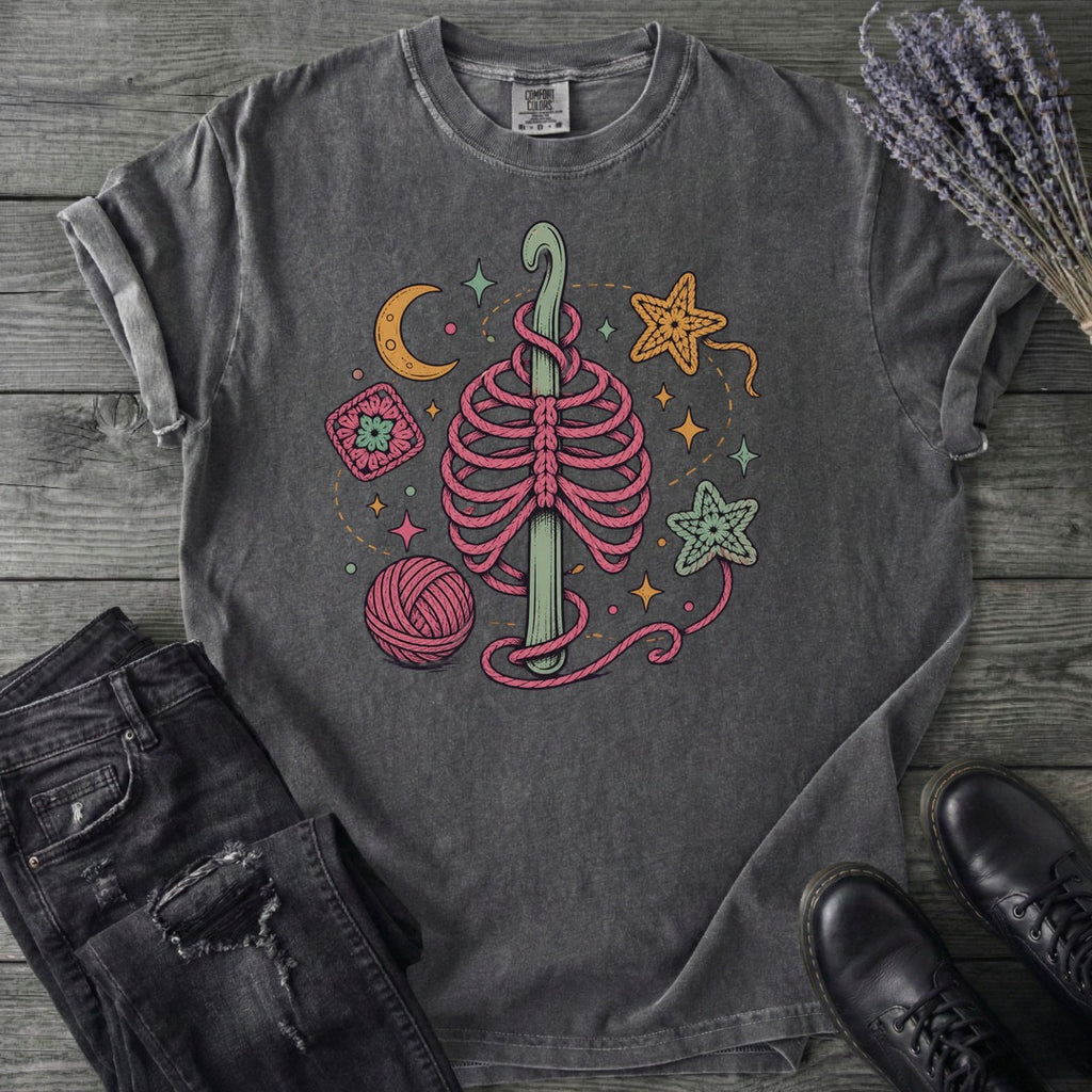 Ribbed Crochet T-Shirt